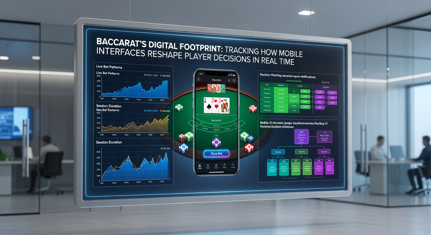 Analyse-Dashboard mit Spieler-Heatmaps und Entscheidungsverläufen in mobiler Baccarat-App