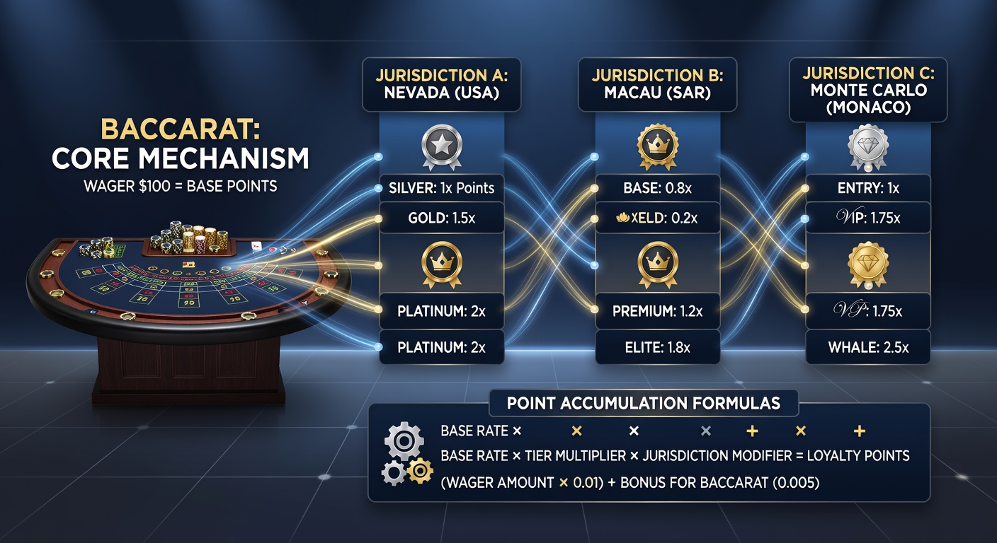 Vergleichstabelle von Punktformeln in verschiedenen Casinos mit Baccarat-Fokus